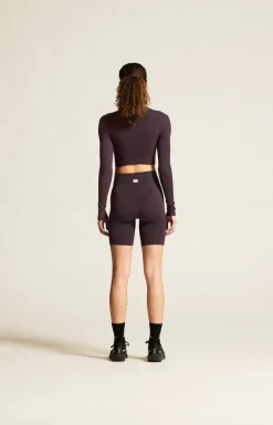 Collective Rib Cropped Ls Top W
