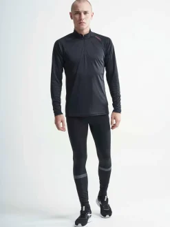 Eaze LS Half Zip Tee M