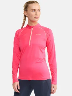 Eaze LS Half Zip Tee W