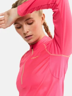 Eaze LS Half Zip Tee W