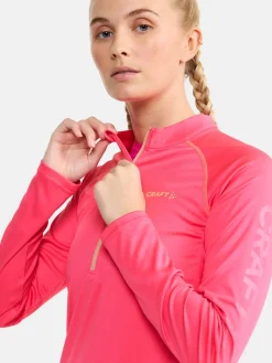 Eaze LS Half Zip Tee W